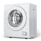 ROVSUN 110V Portable Clothes Dryer, High End Laundry Front Load Tumble Dryer Machine with Stainless Steel Tub & Simple Control Knob for Apartment, Dorm-850W, White - style: 1.5 CU. FT.