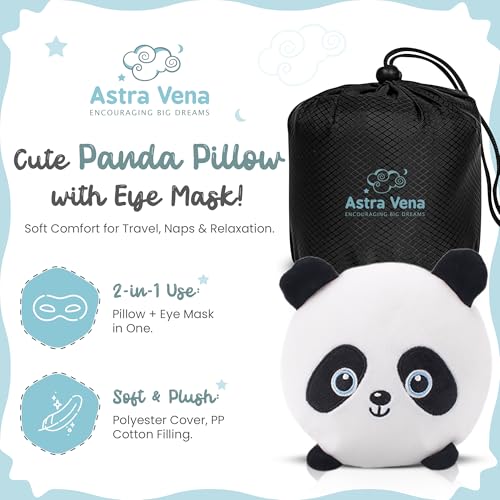 Child Travel Sleep Mask and Pillow Set - 2 in 1 Cute Character Design for Kids Rest, Naps and Relaxation. Soft Comfort with Bag Cover, Perfect for Flights, Car Trips 15cm (White) - color: White