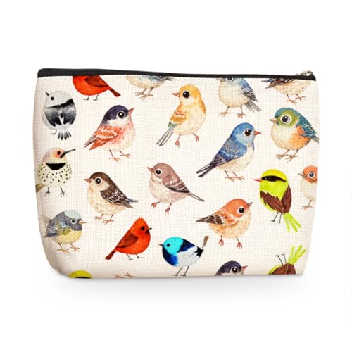 Cardinal Gifts for Women Makeup Bag, Bird Gifts Cosmetic Bags Travel Organizer Bag Makeup Pouch, Sister Birthday Christmas Gift for Mom Friend, Bird Animal Lover Gift for Women - color: Multicolor 1566