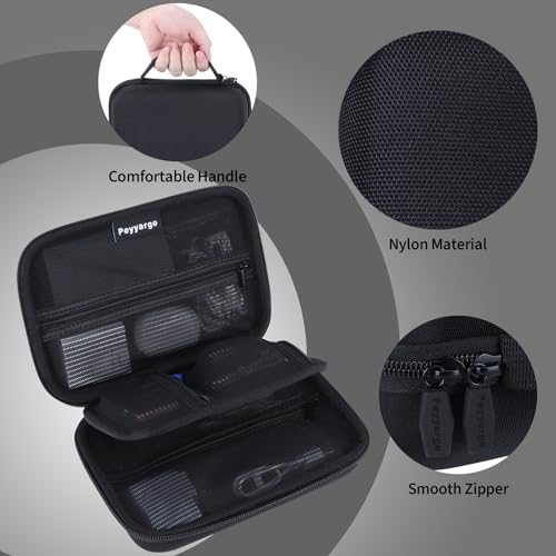 Electronic Organizer Travel Case for MacBook Power Adapter Chargers Cables Tech Organizer Hard Drive USB Flash Disk SD Card Cord Portable Electronics Accessories Bag