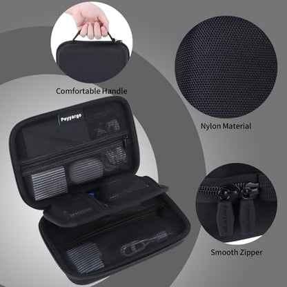 Electronic Organizer Travel Case for MacBook Power Adapter Chargers Cables Tech Organizer Hard Drive USB Flash Disk SD Card Cord Portable Electronics Accessories Bag