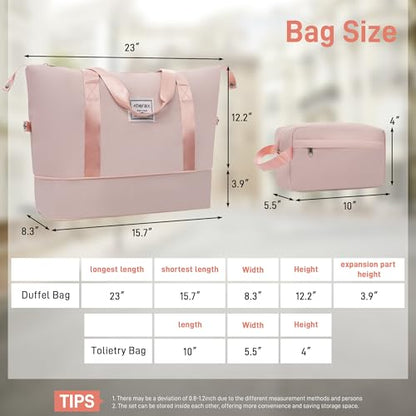 Merax Luggage Sets,6 Piece Carry on Suitcase with Travel Bags,Hardcase Suitcase Set with Double Spinner Wheels,16/20/24/28 IN Luggage Airline Approved,Light Pink - color: Light Pink, size: 6-Piece Set(16/20/24/28)+DB+TB