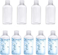 Clear Plastic Empty Squeeze Bottles 9 Pack 3.4oz/100ml with Flip Cap TSA Travel Bottle for Shampoo, Conditioner & Lotion (9 Counts) - size: C-9 Counts