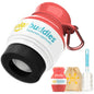 Solar Buddies Grab & Go Travel Bundle, Carabina Clip & Cleaning Brush - Single Full Red - Refillable Roll on Sponge Sunscreen, Suncream & Lotion Applicator For Kids, Adults & Families - Holds 100ml - color: Red Single