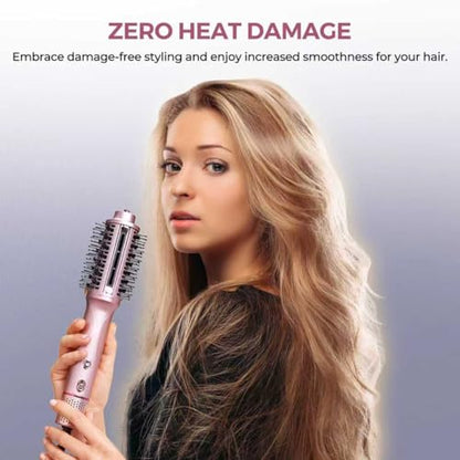 3 in 1 Ionic Hair Dryer Brush, Lightweight Blow Dryer Brush in One for Faster Dry and Style, Blowout Hot Air Brush, One Step Straightener Volumizer with Millions Negative Ions for Smooth