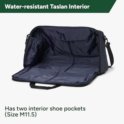 Halfday Convertible 2-in-1 Garment Duffel Weekender Bag 40L: Wrinkle-Free Travel (Hanging Suit Compartment, Shoe Pockets, Trolley Sleeve), Durable & Water-Resistant Carry-on, Marine - color: Marine, style: Original, 40l