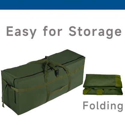 Arxus Large Duffel Bag, Waterproof Carry on Weekend Overnight Storage Bag over Luggage for Airline, Travel, Camping, Moving - color: 180L-Dark Green