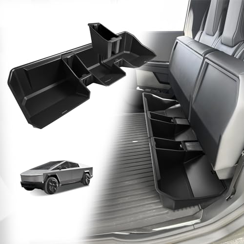 VaultsOnWheels Under Seat Storage Box Fit for 2026 2025 2024 Tesla Cybertruck Accessories, Console Organizer Truck Tool Box Custom Fit Detachable Underseat Organizer - size: 6) Cybertruck|24+|Rear Underseat Storage
