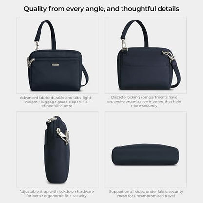 Travelon Anti-Theft Classic Convertible Crossbody & Waist Pack - color: Midnight