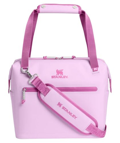 Stanley All Day Julienne Soft Cooler Bag and Lunch Box | Insulated Travel Bag with Zipper | BPA-Free - color: Soft Orchid, style: Midi