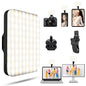 Selfie Light - BANSINE USB-Rechargeable LED Phone Light - Portable Photo Light with 97+ CRI, Up to 6500K Color Temperature for Selfie, Zoom Conference, Video, Makeup and Live Stream - color: Black