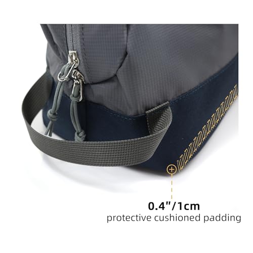 Travel Toiletry Bag 8L, Large Packing Cube with Waterproof TPU Wet/Dry Compartment - color: Ash Grey, size: 8L