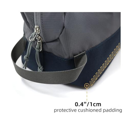 Travel Toiletry Bag 8L, Large Packing Cube with Waterproof TPU Wet/Dry Compartment - color: Ash Grey, size: 8L