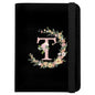 Cute Passport Holder and Holder Combo Passport Cover with RFID Blocking Women Men Compatible Wallet Credit Card Protector (Initial Monogram-T) - color: Black-T