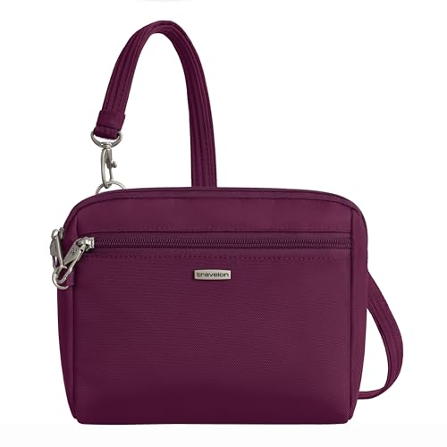 Travelon Anti-Theft Classic Convertible Crossbody & Waist Pack - color: Burgundy