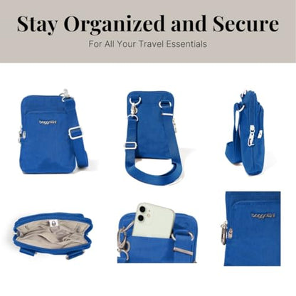 Baggallini Women's Securtex Anti-theft Activity Crossbody Bag - color: Lapis
