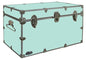 C&N Footlockers - XL Graduate Storage Trunk - Made in the USA - STEEL Footlocker for College Dorm Room & Summer Camp - 32 x 18 x 18.5 Inches (Mint) - color: Mint
