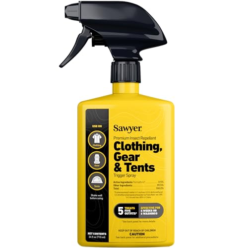 Sawyer Products Premium Permethrin Insect Repellent for Clothing, Gear & Tents - size: 24 Fl Oz (Pack of 1), style: Trigger Spray