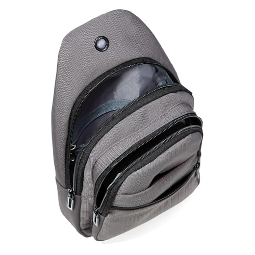 AOSTIHOT Crossbody Small Sling Backpack Sling Bag for Women, Chest Bag Daypack Crossbody for Travel Sport Running Hiking Grey - color: Grey