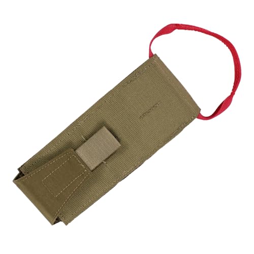 IFAK Insert, Tactical Pocket First Aid Pouch Insert, Portable EDC Slim Medical Trauma Kit Organizer MED Panel Webbing Handle - color: Coyote brown