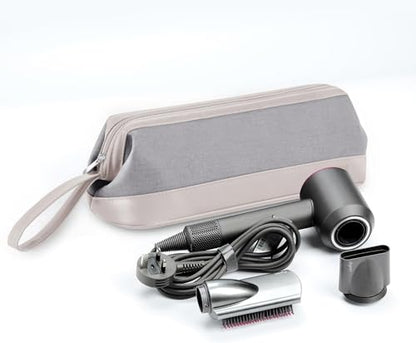 2026 Latest Shark Flex Style Travel Case for Dyson Airwrap Hair Dryer Brush Revlon Hair Tools Travel Bag Carrying Case Flat Curling Iron Organizer (Light Gray) - color: Light Gray