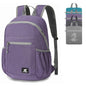 SKYSPER Anti Theft Hiking Backpack, 18L RFID Packable Travel Daypack, Lightweight Foldable Back Pack for Walking Daytrip - color: Purple