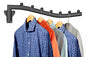 Folding Clothes Hanger Rack Swing Arm Hook Holder Clothing Hanging Garment Drying Closet Rod Storage Organizer Wall Mount Space Saving for Closet Organizer, Bathroom, Bedroom, Laundry Room Black - style: 1 Pack