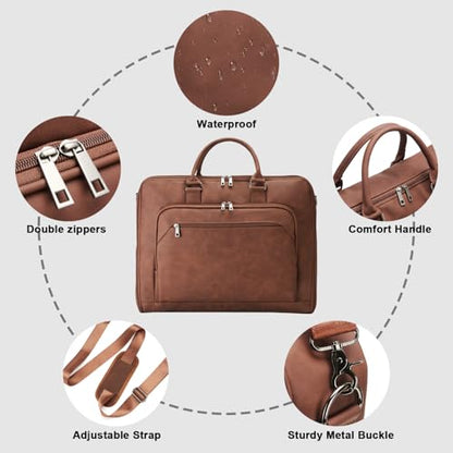 Garment Bag for Travel Large Carry on Garment Bags Men Women | Garment Suitcase Bags - color: Coffee
