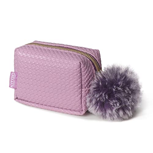 Kitgo Mini First Aid Emergency Clutch Kit -Mother Day Gift Compact Safety Pouch Party Bag with 27 Essential Items for Girl Lady Mother Wife Nurse for Girl Lady Mother Wife Nurse - color: Taro Purple
