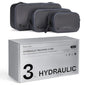Black Voyage Travel Hydraulic Packing Cube, Dust and Water-Resistant, Translucent TPU Laminated 70D Ripstop Nylon (Black, 3 Pack (X-Small/Small/Medium)) - size: 3 Pack (X-Small/Small/Medium)