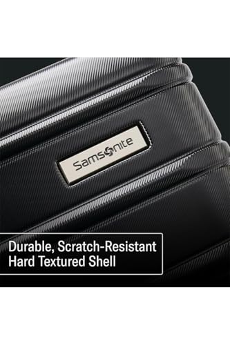 Samsonite Omni 2 Hardside 2 Piece Set - Includes Global Carry-On & Large Checked Suitcases - 360° Dual Spinner Wheels - Integrated TSA Lock & Expansion - Amazon Exclusive - Midnight Black - color: Midnight Black, size: 2-Piece Set (Carry-on/Large)