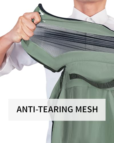 ECOHUB 7 Set Packing Cubes Tear-Resistant Luggage Packing Organizers with Number Icon for Travel Accessories Luggage Suitcase Machine Washable Packing Cubes (Green) - color: Sage Green-No Compress, size: 7 Set Packing Cubes