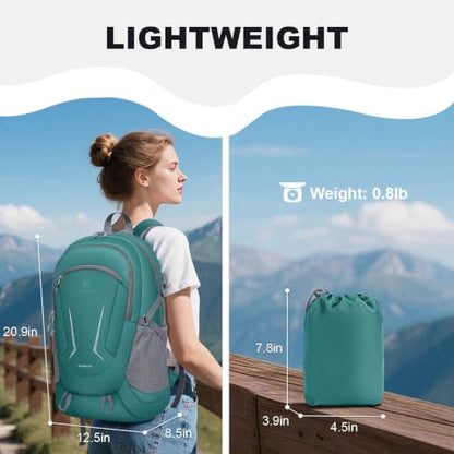 MIYCOO Backpack - Ultra Lightweight Packable Backpack for Travel Camping, Hiking Back Pack Waterproof Foldable Daypack for Men Women Green - color: Green