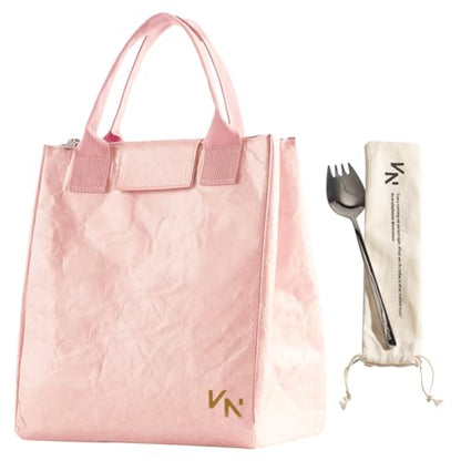 VonNova Women’s Insulated Lunch Bag with Premium 4mm Cooler Insulation, Cute Large 7L Lunch Tote for Office, Durable Small Lunch Box for Women, Stylish Lunchbox for Adults, Teens, Nurses, Teachers - color: Pink