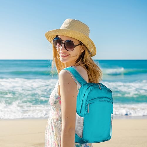 Waterproof Foldable Backpack Dry Storage Lightweight Daypack 35L Outdoor Backpack for Beach Men Women Sky Blue - color: Blue3