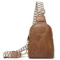 Haytijoe Small Anti Theft Crossbody Bag for Women Faux Leather Lightweight Sling Bags RFID Blocking Fanny Pack for Travel - color: Brown Mocha