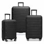 Traveler's Choice Pagosa Hardshell Expandable Luggage with Spinner Wheels, Black, 3-Piece Set (22/27/30) - color: Black, size: 3-Piece Set (22/27/30)