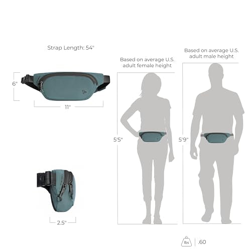 Travelon Anti-Theft The Voyages Waist Pack - color: Slate Blue