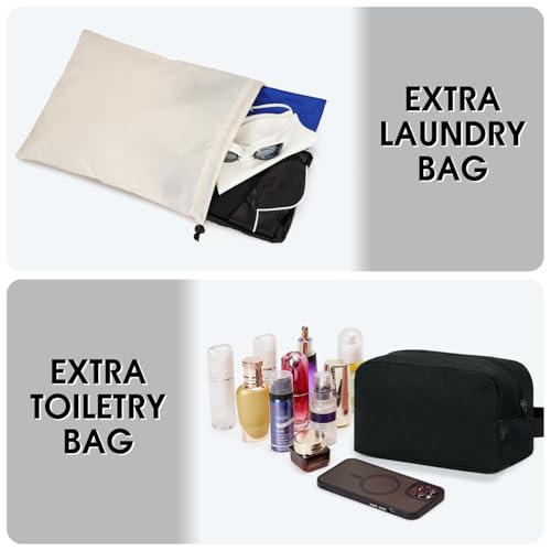 For Spirit Airlines Personal Item Bag Underseat Carry On Bag with Wet Pocket & Shoe Compartment & USB Charging Port - color: Black