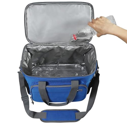 Large Cooler Bag 40-Can Capacity - Portable Soft Cooler Bags Insulated for Travel, Leakproof Collapsible Coolers for Picnic, Beach, Camping & Road Trips, Food & Drinks Travel Cooler Bag