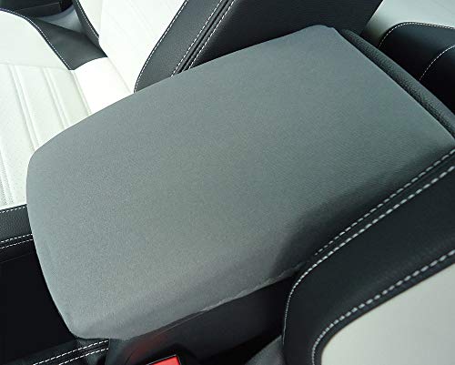Car Console Covers Plus Neoprene Center Armrest Console Cover for Honda Pilot Models 2009-2015 for Center Console Lid Made in USA Gray - color: DARK GRAY