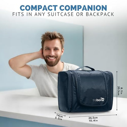 Travel Toiletry Bag for Women and Men - Hanging Toiletry Bag for Men & Women premium quality - Mens Toiletry Travel Bag for Toiletries with improved concept [2026] - Dopp kit