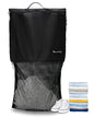 Mesh Laundry Bag Travel Bags-Small Hanging Wash Delicates Reusable Dirty Bag, Travel, Gym, Healthcare Workers, Laundry, Sports, Fitness, Swimwear, Camping, Wet Clothes. L (Black) - size: Large