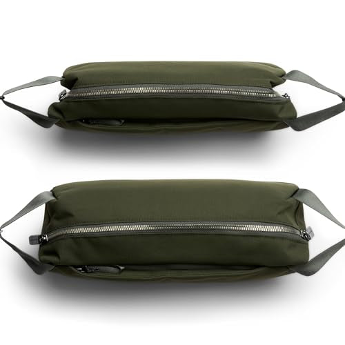 Bellroy Classic Sling (everyday 7 liter minimalist crossbody bag with internal organization, adjustable crossbody strap, and auto-compression system) - Olive - color: Olive