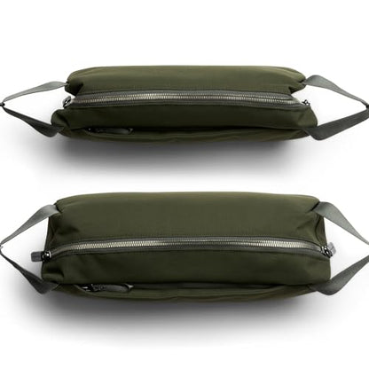 Bellroy Classic Sling (everyday 7 liter minimalist crossbody bag with internal organization, adjustable crossbody strap, and auto-compression system) - Olive - color: Olive
