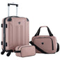 Travelers Club Chicago Hardside Expandable Spinner Luggage, Rose Gold, 3 Piece Set - color: Rose Gold, size: 3 Piece Set