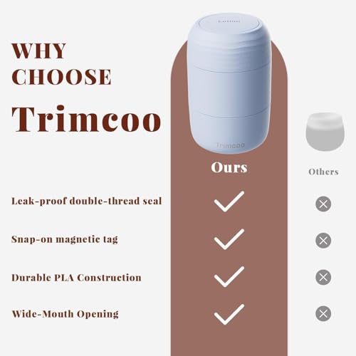 New Travel Toiletry Containers [Ultra Leakproof] TSA-Approved, PLA Hard Shell Jars with 5 Magnetic Labels, Wide Mouth Bottles for Lotion, Cleanser, Shampoo, Conditioner, Blue, 3 Pack, 2OZ - color: Blue, size: 2 oz / 60 ml
