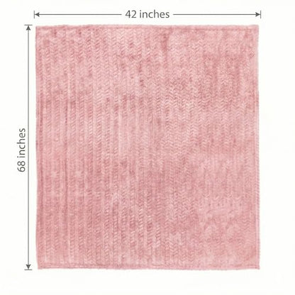 EverSnug Travel Blanket & Pillow 68x42 - Premium Ultra-Soft Microfleece 2 in 1 Compact & Packable Flight Blanket with Soft Bag Pillowcase, Hand Luggage Sleeve and Backpack Clip (Light Pink) - color: Light Pink