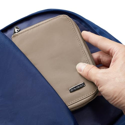 Travelon RFID Blocking Passport Zip Wallet - color: Sable