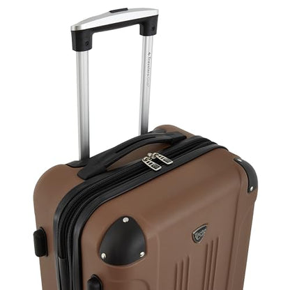 Travelers Club Chicago Hardside Expandable Spinner Luggage, Rum Caramel, 22" Carry-On - color: Rum Caramel, size: 22" Carry-On